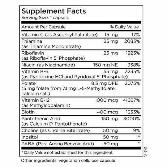 B-Complex + 5 mg L-Methylfolate, MTM
